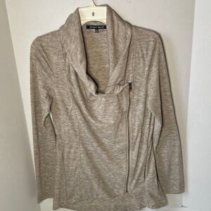 Sweet Rain Women's Size XL  Jacket Side Zip 2 pocket  Tan Fitted